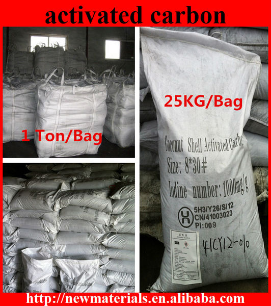 Granular active coconut shell carbon for water / air purification