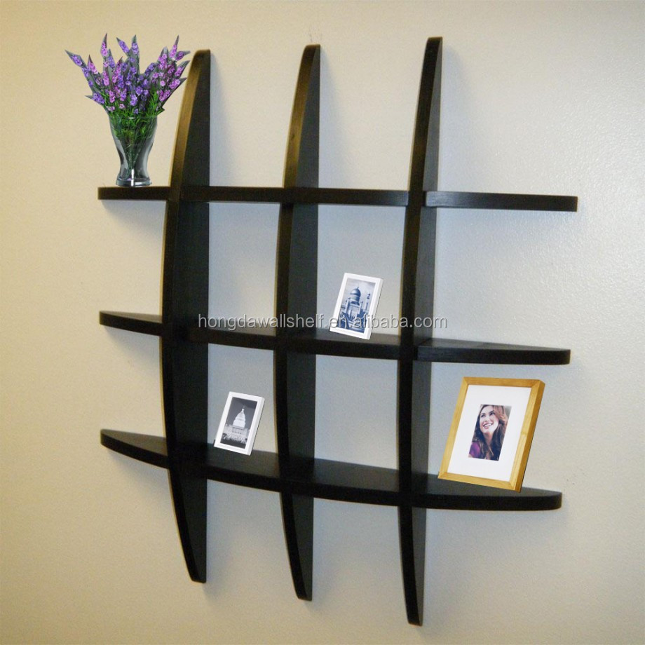 Rode verf slaapkamer planken, muur boekenplank andere houten ...