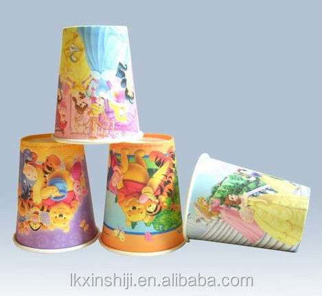 striped paper cups/custom paper cup/customized logo print