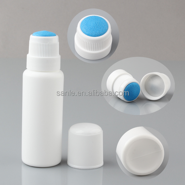 50ml sponge applicator plastic bottle