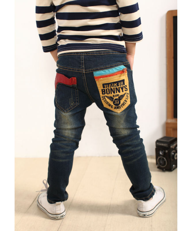 服子供用のハイ品質の純粋な綿の新しいスタイルのバルーンパンツ男の子のファッションジーンズ問屋・仕入れ・卸・卸売り