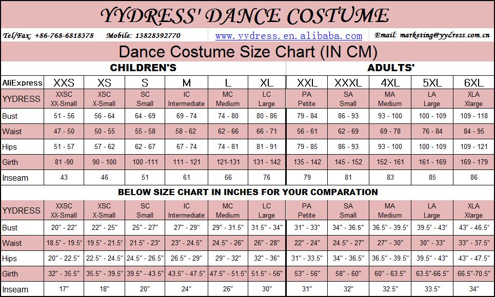 2014 YYDRESS SIZECHART Aliexpress