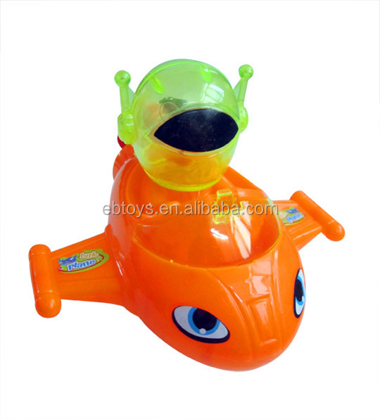 Pull Line Shark helicopter sweet toy candy with flashing light