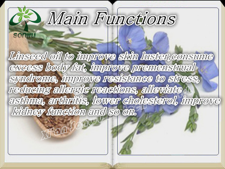 Organic extracting flax seed oil / flaxseed oil / capsules