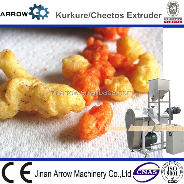 Automatic Extruded Fried Corn Snacks Kurkure Making Machine