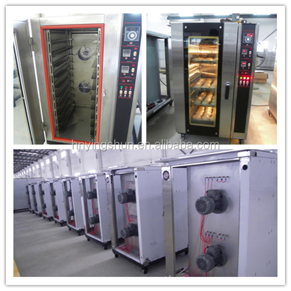 10 trays steam function gas convection oven