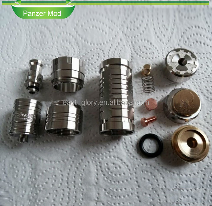 Waidea Newest panzer mech mod, stainless steel/black panzer mech mod clone