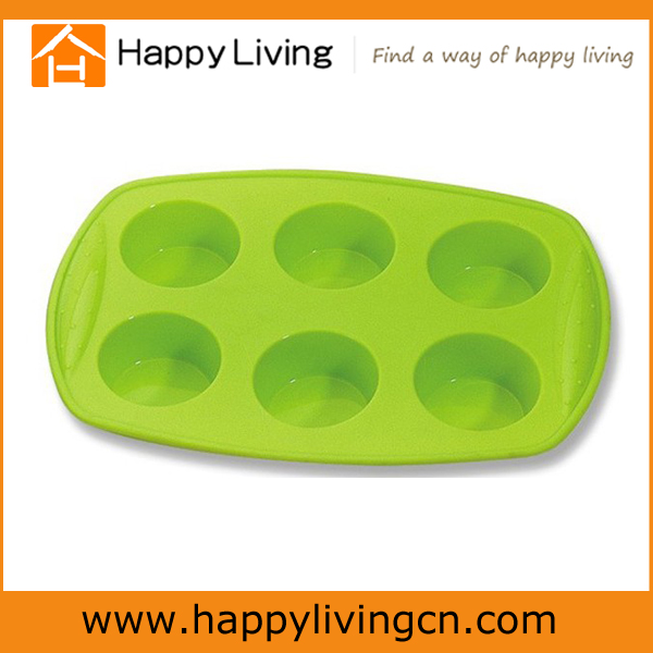The pop green color egg shaped silicone cake mould cookie cup
