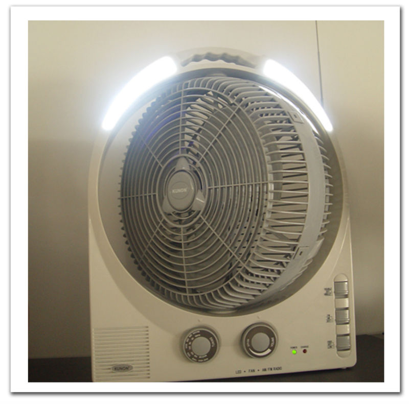 12 Inch Oscillating Rechargeable Box Fan With 20 Smd Bulbs - Buy ...