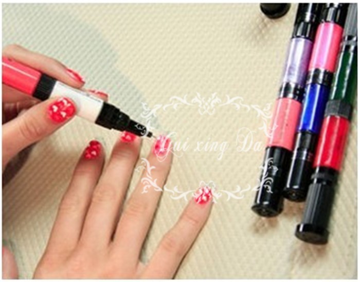 Cara Buat Nail Art Yang Mudah Ideas Alat Hias Kuku 6 Warna Hot Design Nail Art Pen Color