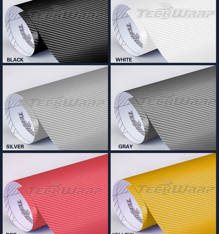 TeckWrap車のステッカー高品質1.52*20メートル5*65フィート11色の車体の装飾のための3Dカーボンファイバー箔問屋・仕入れ・卸・卸売り