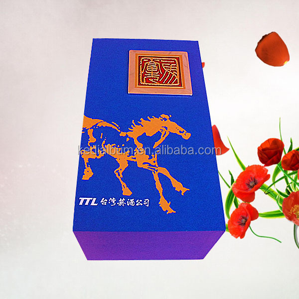 Red wine wooden box, wooden wine bottle packaging box, wine tool set with wooden box