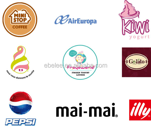 custom logo printed frozen yogurt cup wholesale china