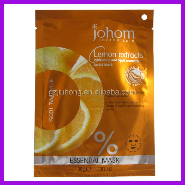 OEM factory cotton sheet facial mask saffron facial mask 100% natural essence
