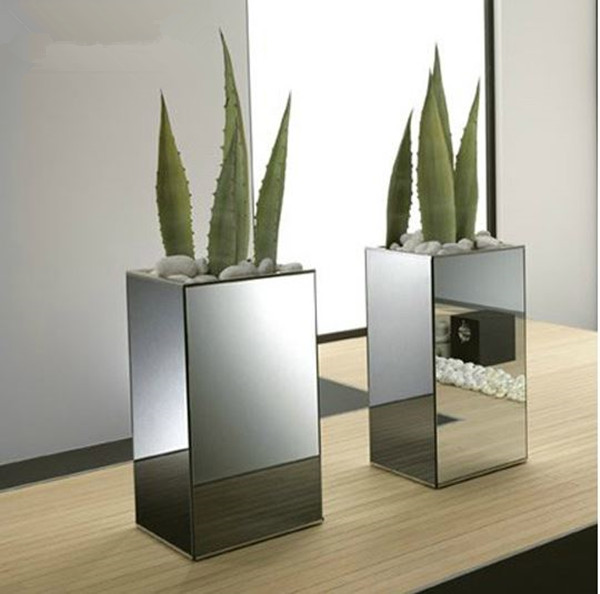 Spiegel glazen vaas voor de woonkamer decoratie glas en kristallen ... Vaas woonkamer decoratie