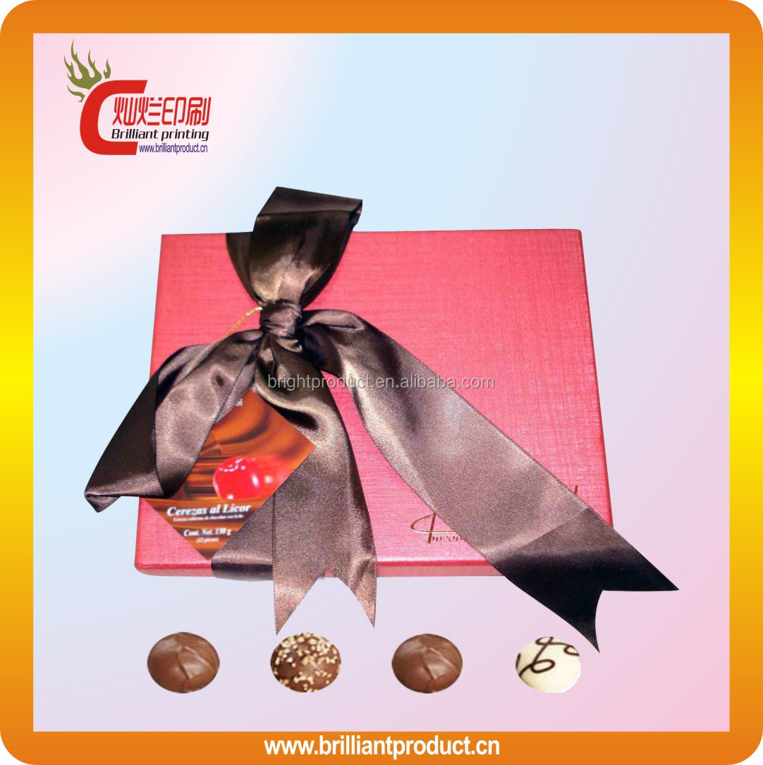 Decorative Fancy custom printed chocolate bar packaging payment asia alibaba china chocolate box