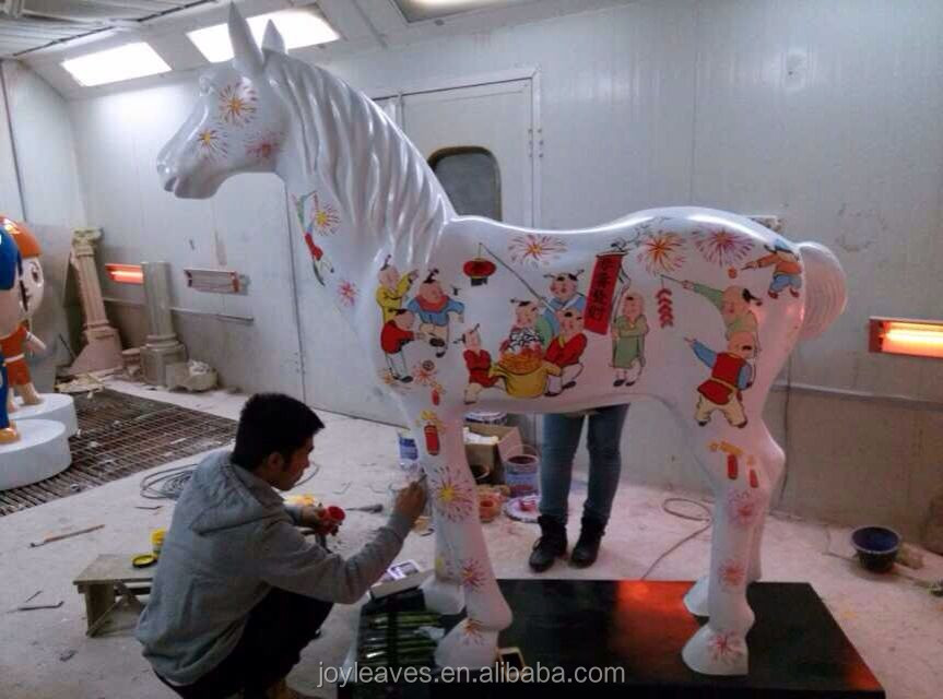 ファイバーグラスの馬彫刻の馬の像の庭の装飾のための問屋・仕入れ・卸・卸売り