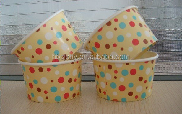 Custom logo printed disposalbe round paper bowl