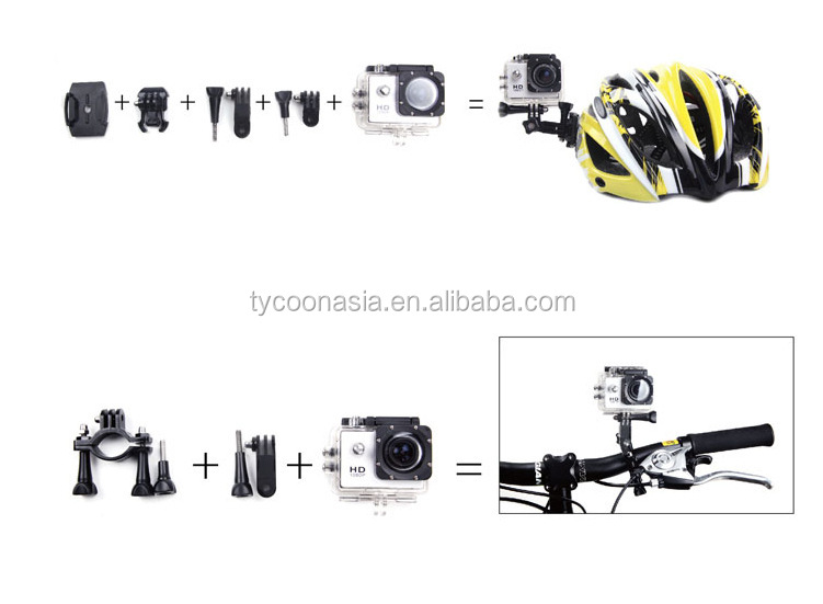 プロカメラフルhd1080psj4000防水ヘルメットのスポーツプロミニデジタルポータブルdvカメラアクションカメラ問屋・仕入れ・卸・卸売り