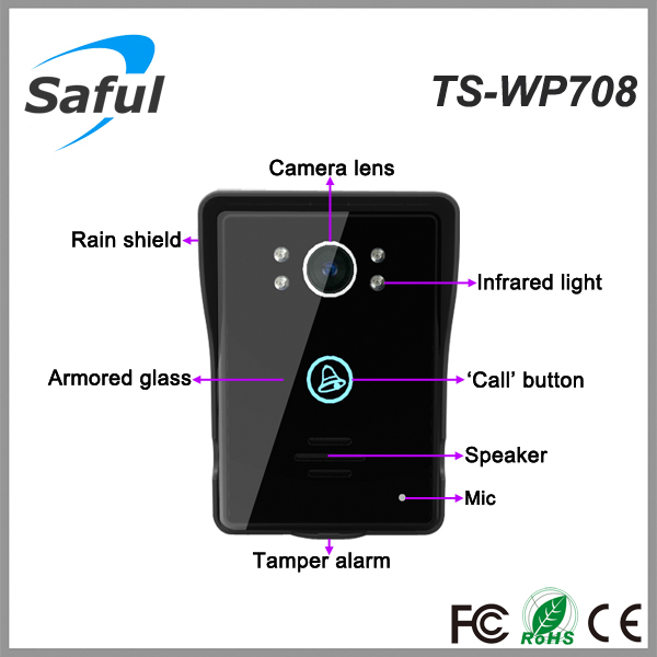 Safults-wp70824時間モニターのビデオドア電話、 ホームセキュリティカメラシステムワイヤレス問屋・仕入れ・卸・卸売り