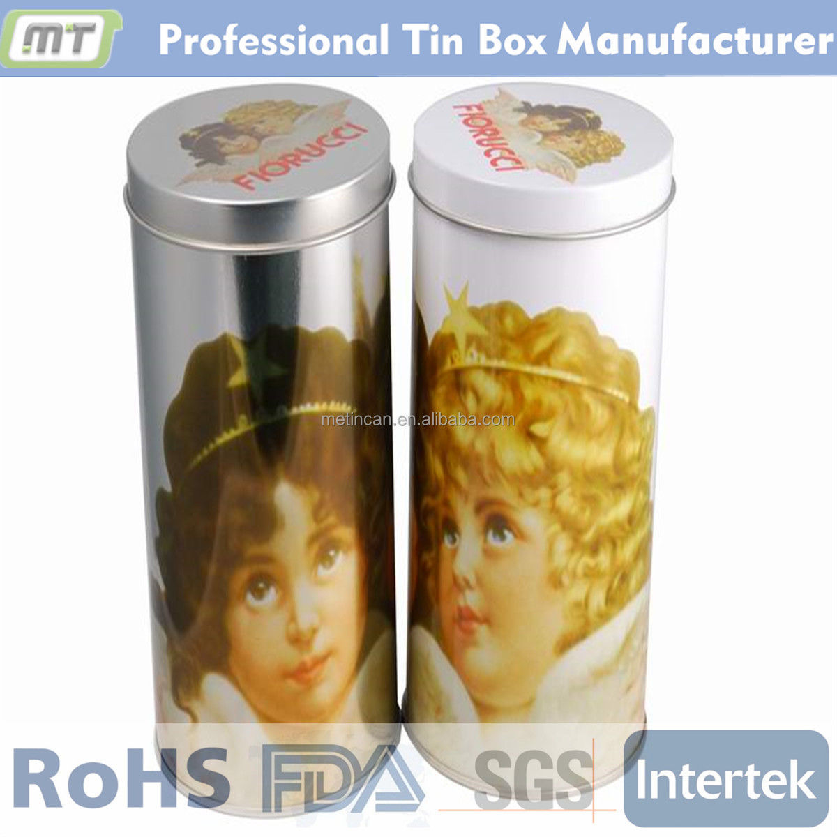 custom printed tin boxes sale / tea tin box round, tea tin box