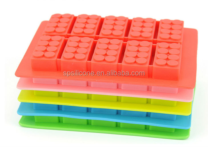 チョコレートモールドシリコーンアイスキューブトレイ金型ビュイックlegoes氷のブロックの建物の形状バーパーティー愛好家のための冷凍ドリンクのレゴ問屋・仕入れ・卸・卸売り