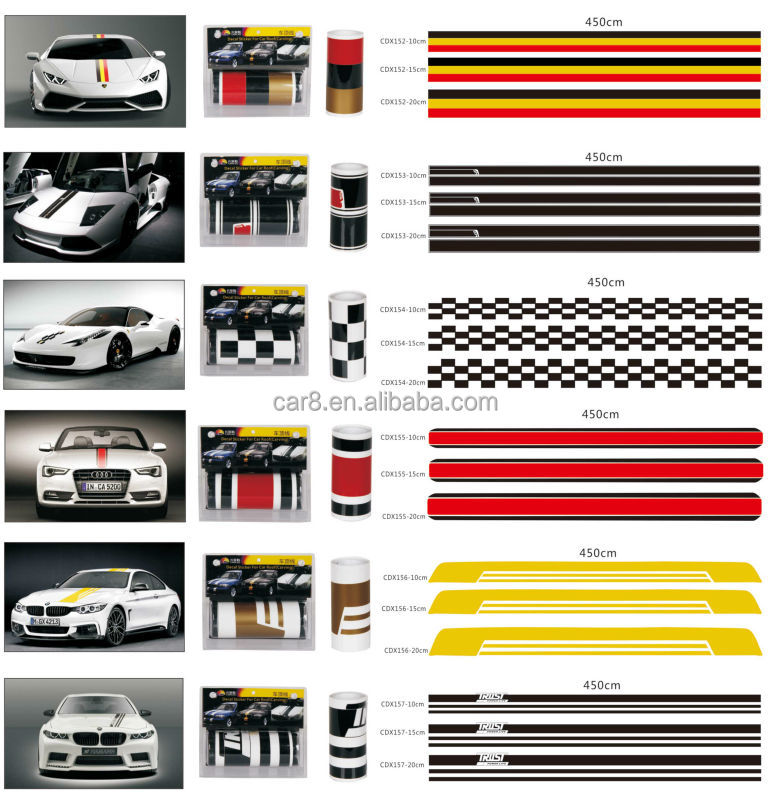 Auto Roof Line Sticker Car Decal Sports Racing Stripes Buy Racing Stripes,Decal Stickers,Roof