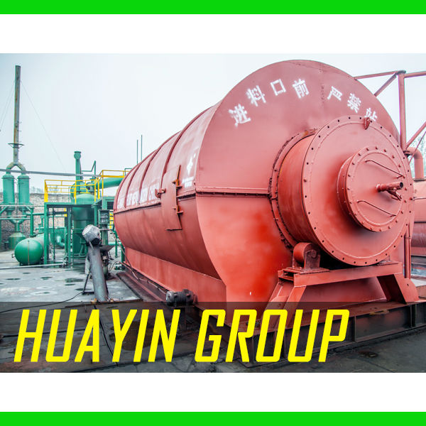 Waste Tires Rubber Oil Pyrolysis Machine From SHANGQIU HUAYIN