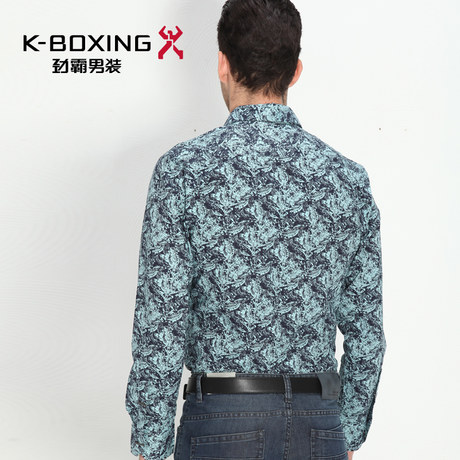 K- ボクシングブランド最高品質長い袖の長い綿のファッションシャツ震えながらホチキス、 新しい到着問屋・仕入れ・卸・卸売り