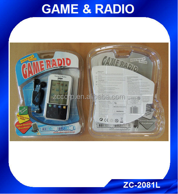 熱い販売の携帯電話のゲームのラジオzc-2081lwith3'' 超画面とイヤホン問屋・仕入れ・卸・卸売り