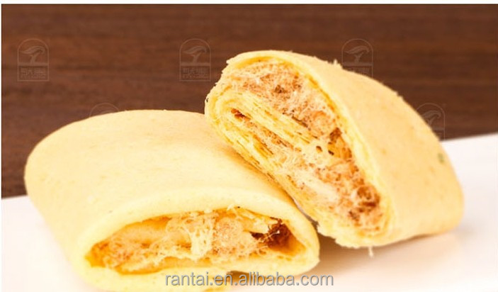 pork meat floss in egg roll biscuit