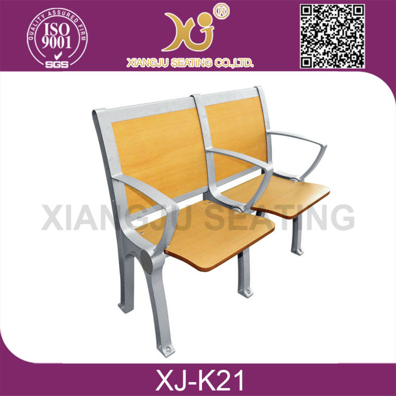 高品質のアルミ合金の学校用家具の学生椅子アームレスト付仕入れ・メーカー・工場