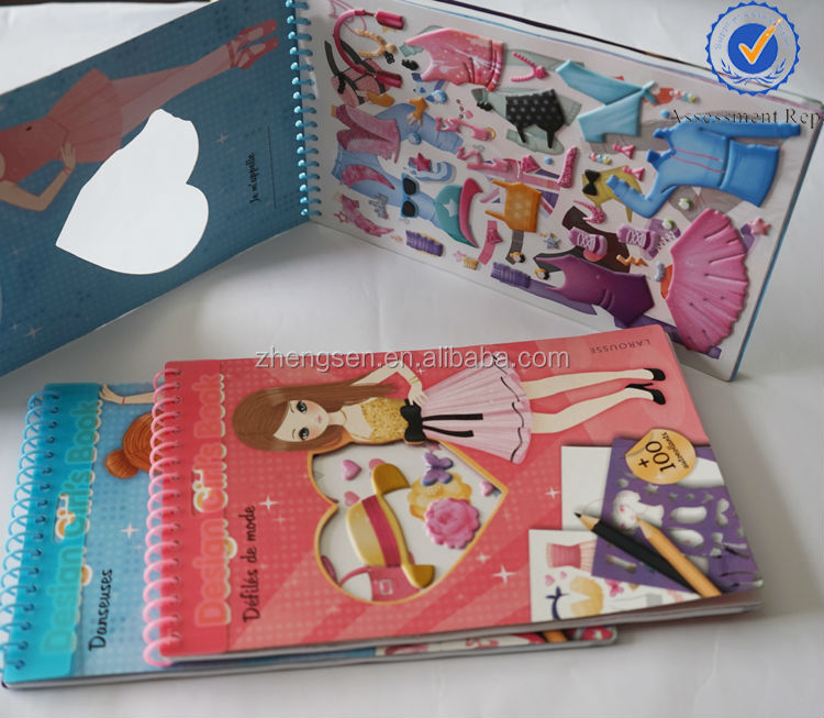 diyのステッカー付きスパイラルノートのための少女の贈り物問屋・仕入れ・卸・卸売り