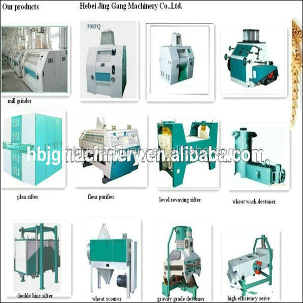 High quality wheat flour production line, roller flour mill, wheat flour grinding machines with price