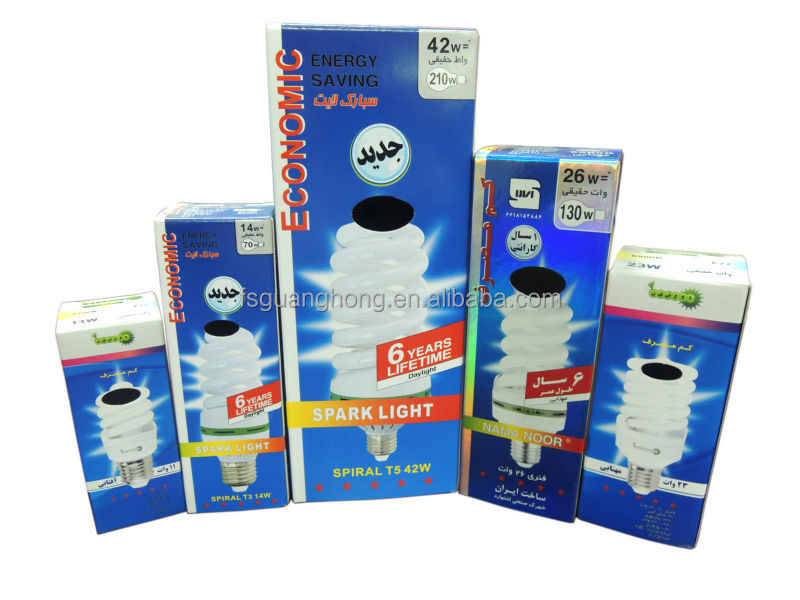 広く使われている熱い販売の高品質の印刷された省エネライトを導いた電球gb425紙の包装箱問屋・仕入れ・卸・卸売り