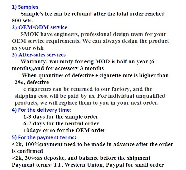50W Variable Voltage E-cigarette SMOK BEC Pro Provec VV VW Mod compatible 0.2ohm-9.9ohm Atomizer Better than Evolv DNA 30 Chip