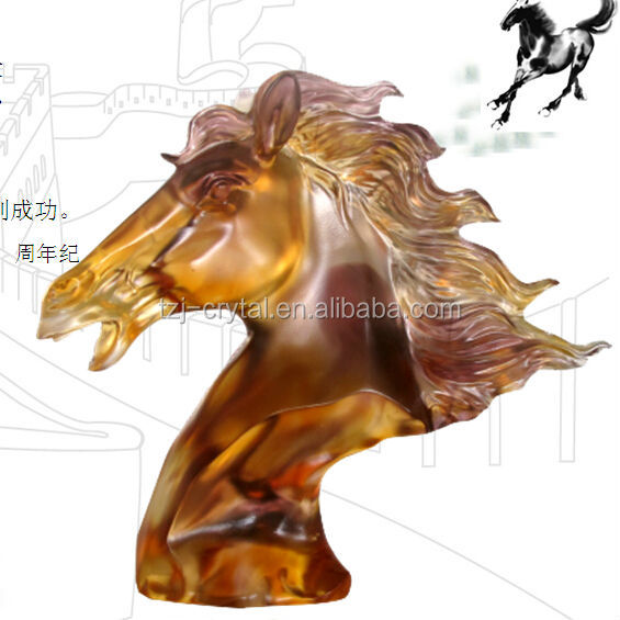 工場直売2014年安い小さな実行しているクリスタルの馬の像問屋・仕入れ・卸・卸売り