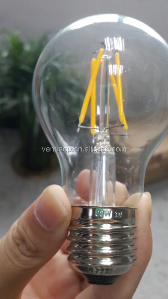 new haute lumen 220v 2600k e27 6w ampoule led lampe à incandescence
