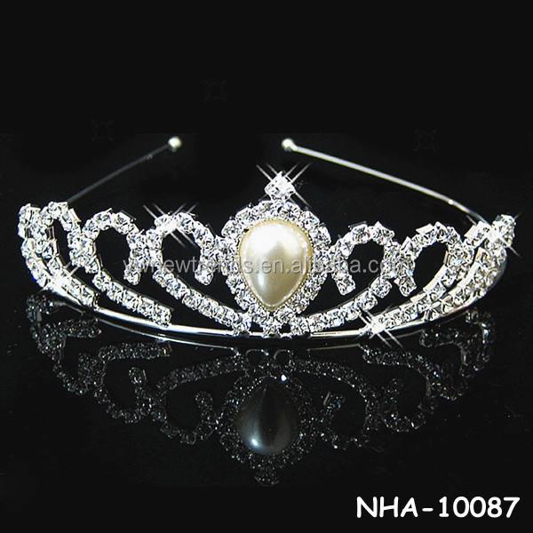 卸売かわいい王冠の水晶のヘアバンドの宝石の最新のデザイン問屋・仕入れ・卸・卸売り
