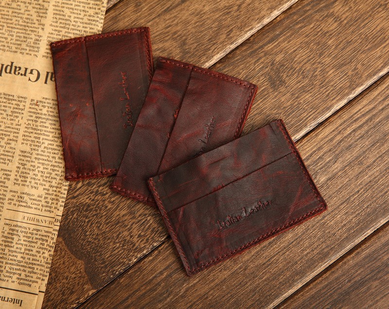 Italian Leather Leather Card Wallet Purse (1)
