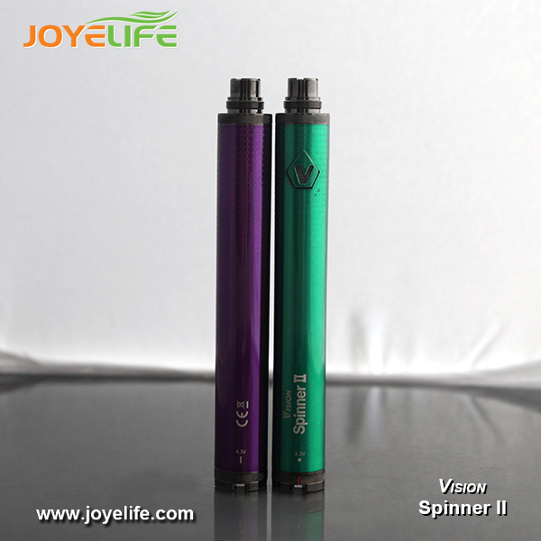 2014 joyelife New arrival hot selling dry herb e cig Vision Spinner II 1600mah battery high quality wax Vision spinner