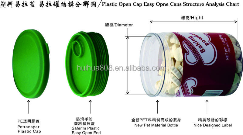 空気- 証拠透明なプラスチックの瓶プラスチックで簡単オープントップ仕入れ・メーカー・工場