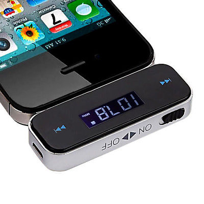 ホット!!! 3.5mmアダプターiphone用fmトランスミッタラジオ5s5c54s4w/車の充電器問屋・仕入れ・卸・卸売り