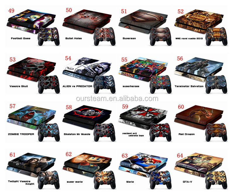 プレイステーション用4皮のステッカープレイステーション用4コンソール新しいが、 2011年2コントローラ問屋・仕入れ・卸・卸売り