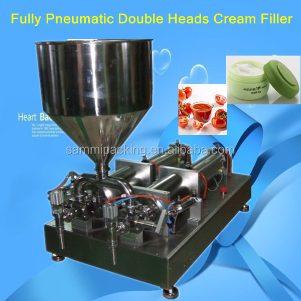 Double Heads ointment, tooth paste, hand cream filling machine 500-5000ml