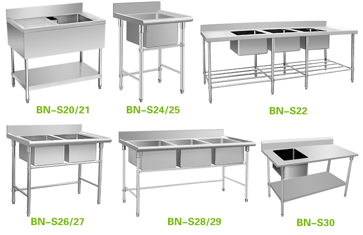 Restaurant Stainless Steel Sink/European Kitchen Sink/Stainless Steel ...