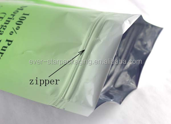 Custom Printing Stand Up Foil Lined Tea Bag Storage