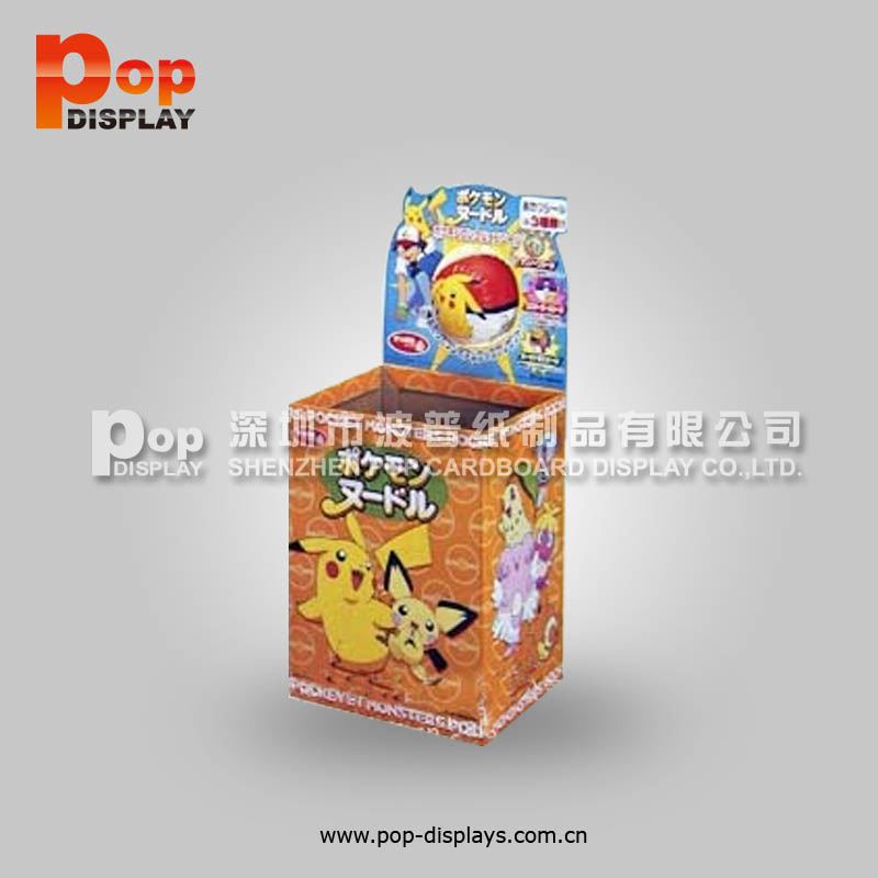 portable 4 shelf floor display with pegs