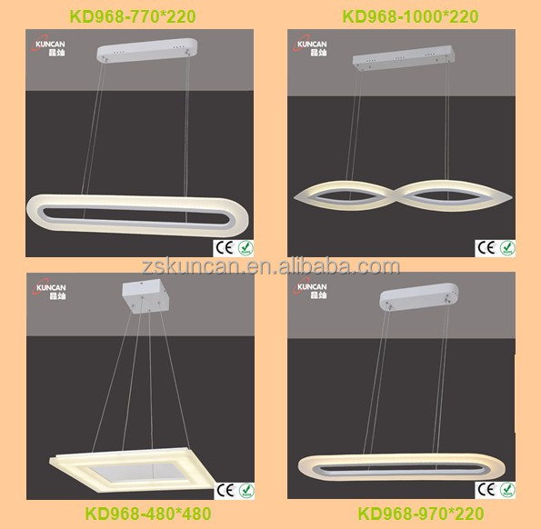Fresco diseño arylic led lámpara de techo para sala de comedor ... Lamparas led para comedor