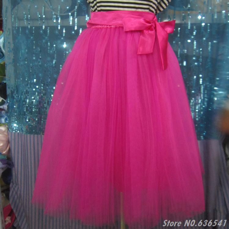 4 layers peach tutu skirt